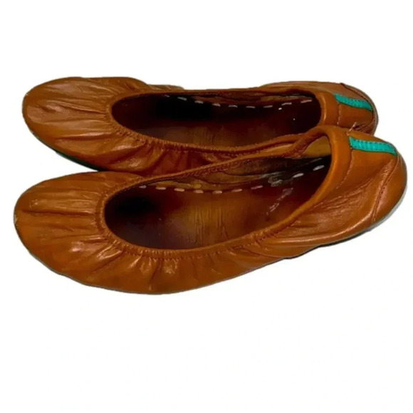 Imperfect Tieks ballet flats classic tan Italian  leather ballet flats size 9 - Picture 4 of 15